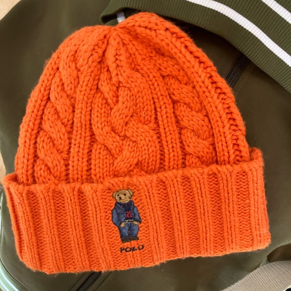 Polo Ralph Lauren Other - 🔥Rare🔥 Ralph Lauren POLO COLLEGE POLO BEAR CABLE-KNIT Wool Hat, SO SOFT NWOT